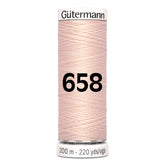 Gutermann garen | 200m | 658 licht zalm naaigaren GM - 200 - 658 - LICHT - ZALM 4008015032685